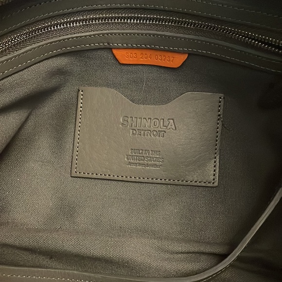 Shinola Detroit Gray Leather Tote - Picture 10 of 10